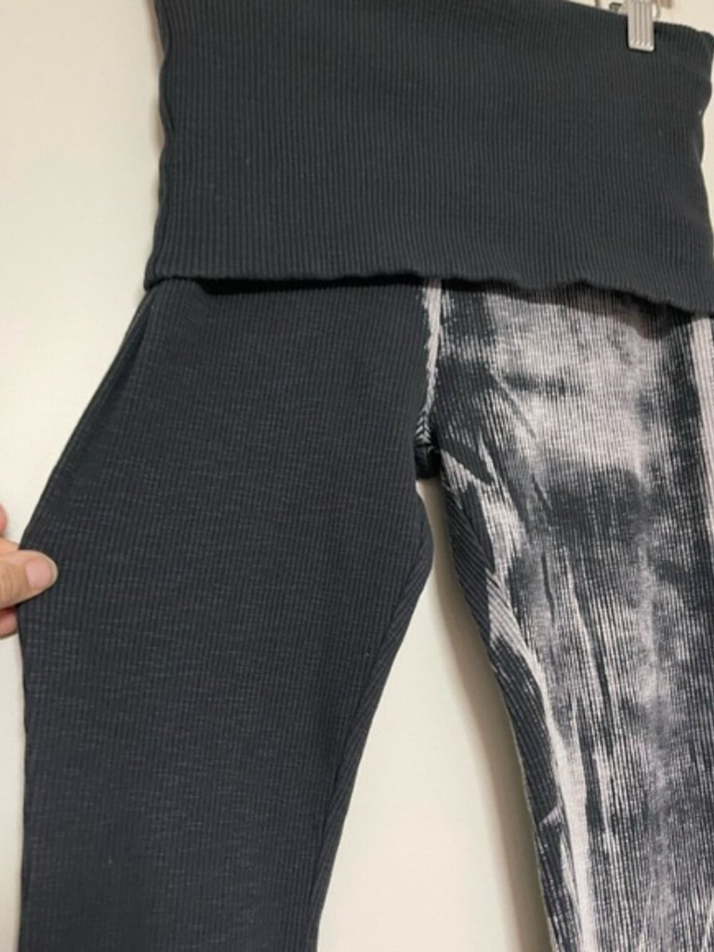 Zara Washed Effect Ribbed Pants - Picture 2 of 8